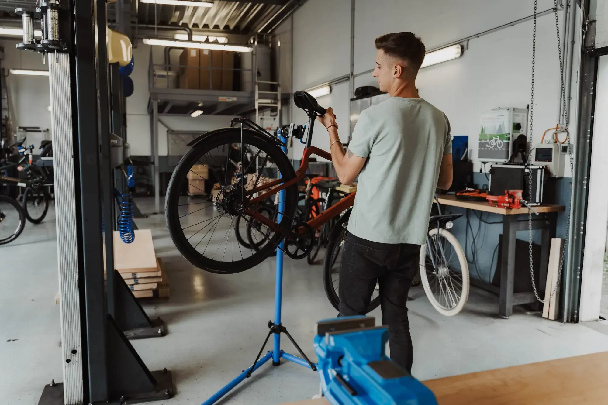 Bildproduktion KVD Bikestore – Employer Branding – Detailperspektive