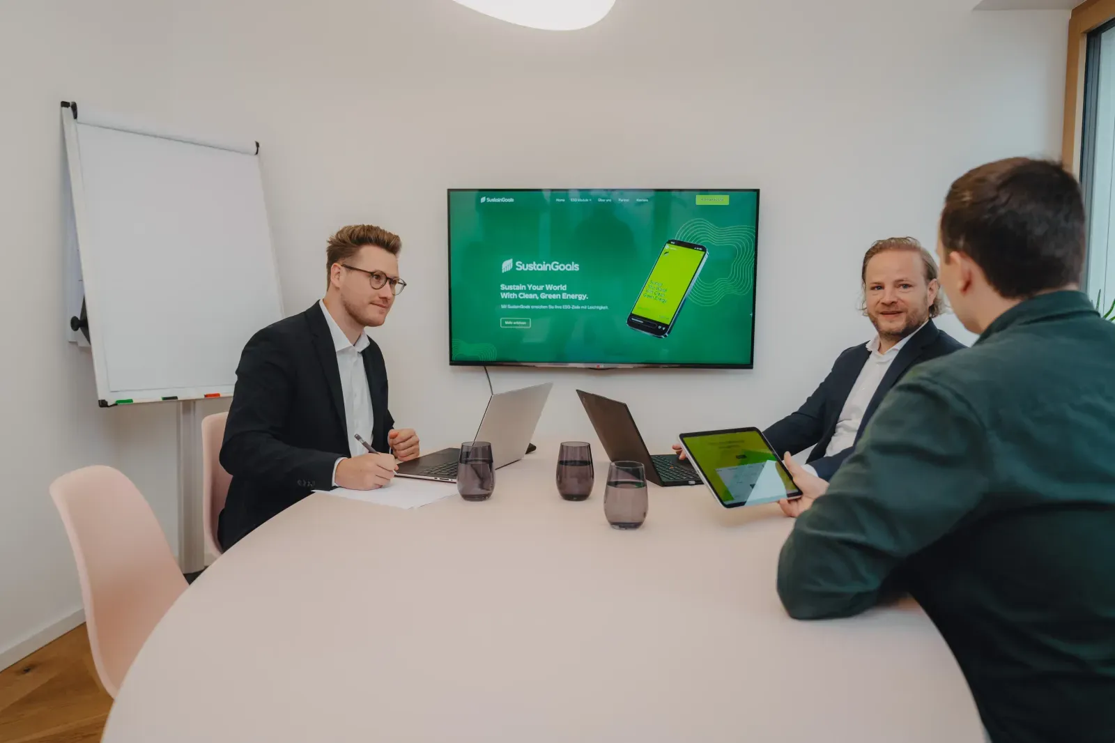 Professionelles Unternehmens­fotografie SustainGoals GmbH – Kreativkonzept Klein & Rose