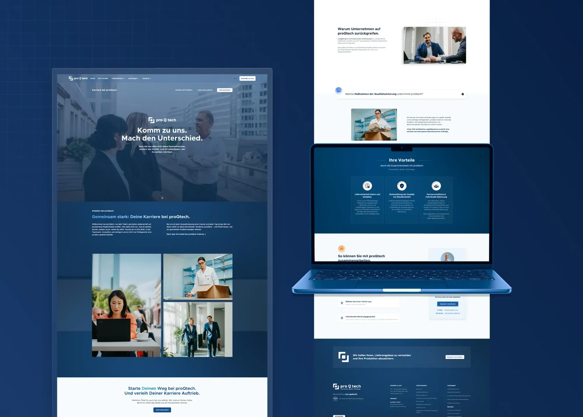 proQtech GmbH Designelement – visuelle Markenführung von Klein & Rose