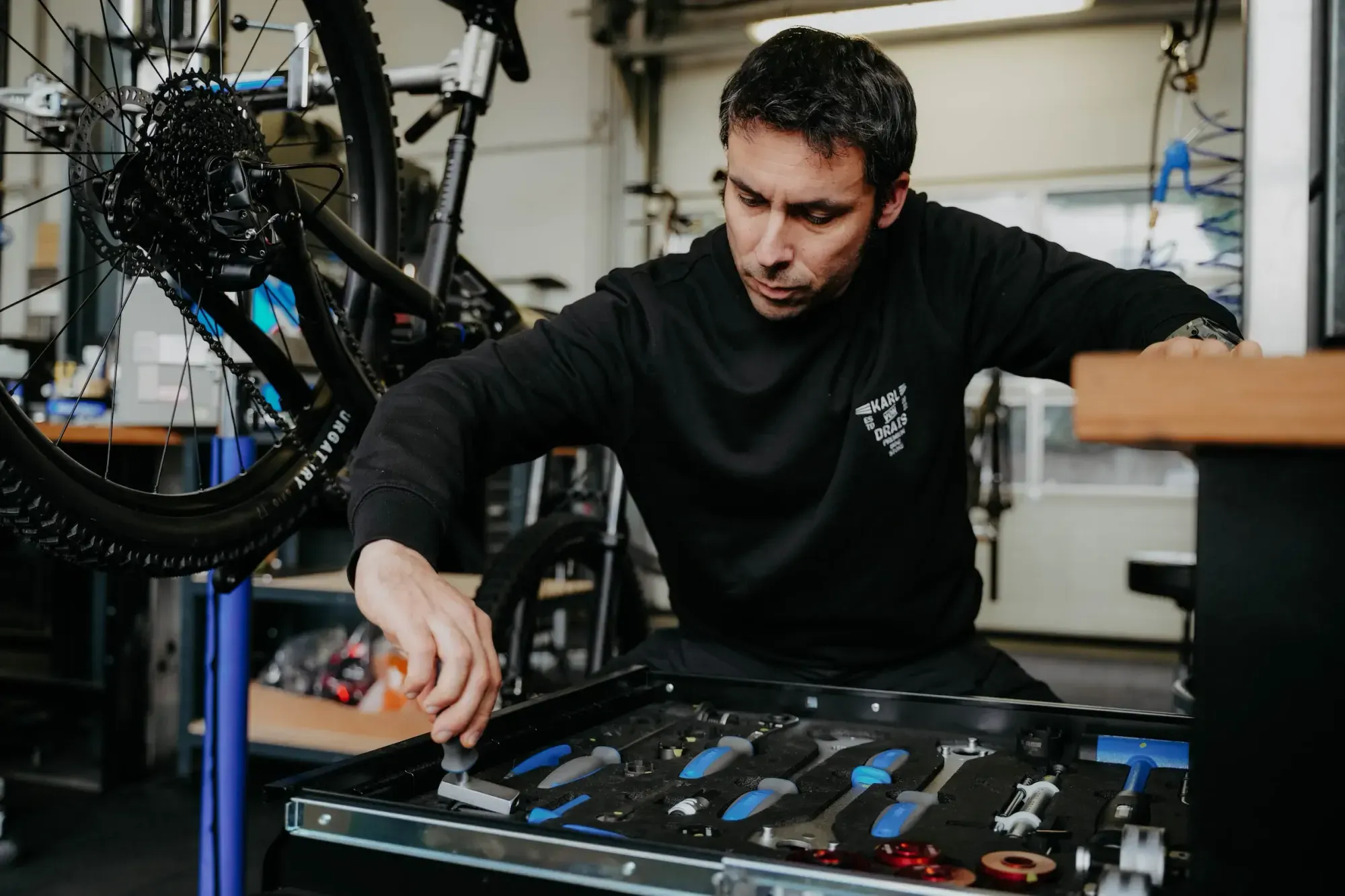 Professionelle Aufnahme KVD Bikestore – Employer Branding Klein & Rose Frankfurt