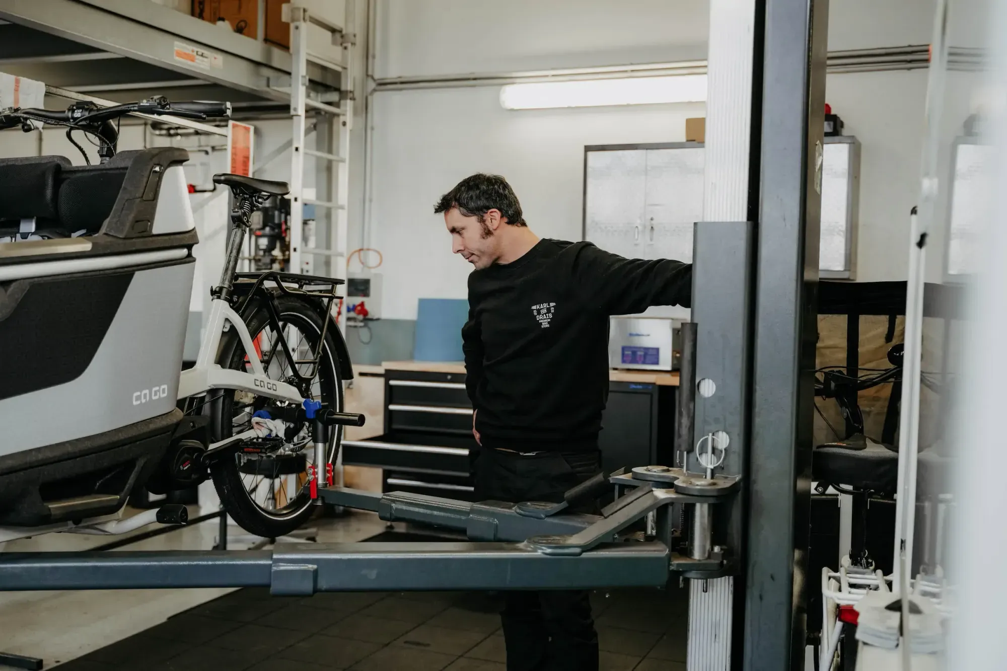 Kreative Fotografie KVD Bikestore – Employer Branding – Detailansicht