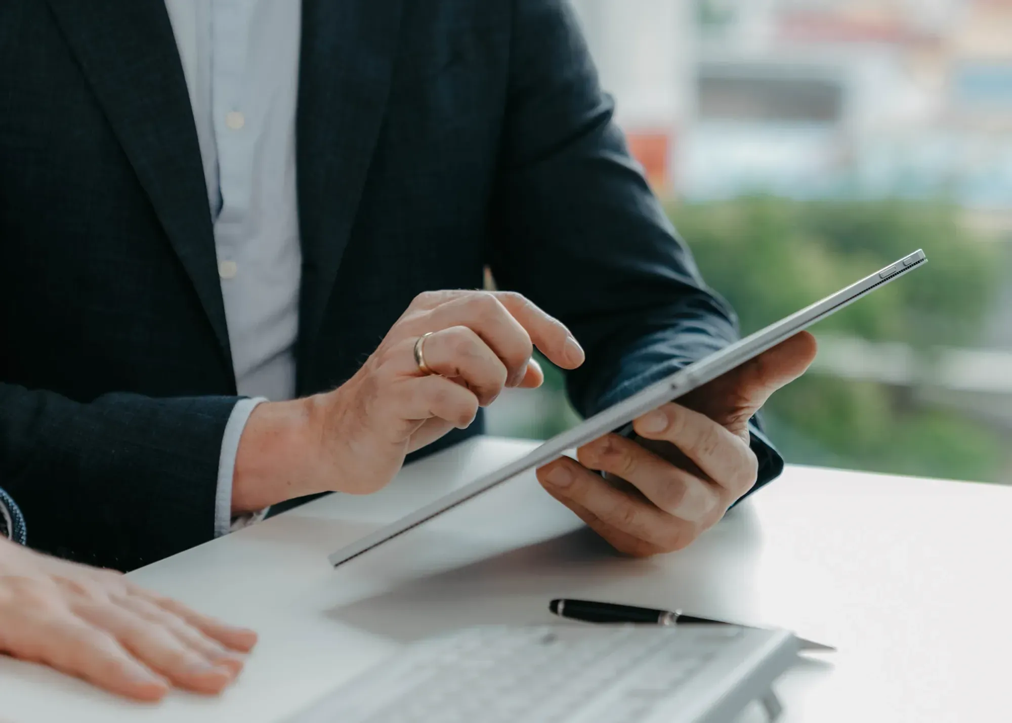 Venture Advisory Partners GmbH Website-Ausschnitt – Informationsarchitektur von Klein & Rose